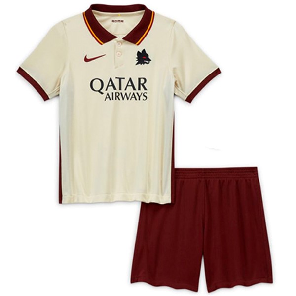 Camiseta AS Roma Segunda Equipación Niños 2020-2021 Blanco